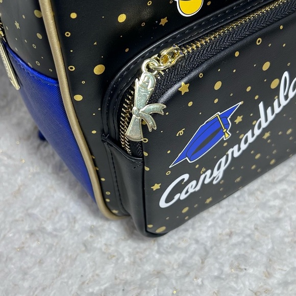 Loungefly Disney Graduation Backpack - Black and Blue - Picture 6 of 11